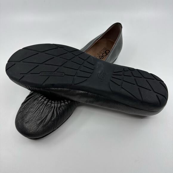 Abeo Taylin Neutral WMNS Metallic Leather Slip On Ballet Flats US 10N Gray AT018 - Picture 8 of 8